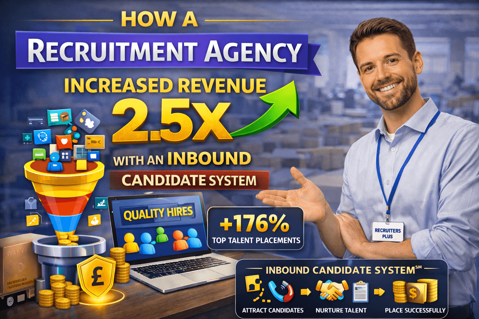How a Recruitment Agency Increased Revenue by 2.5X by Replacing Manual Sourcing with an Inbound Candidate System